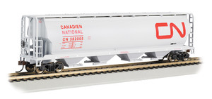Bachmann ~ HO Scale ~ Canadian National - 4 Bay Cylindrical Grain Hopper ~ 19113