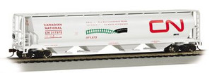 Bachmann ~ HO Scale ~ CN Environmental Mode - 4 Bay Cylindrical Grain Hopper ~ 19132