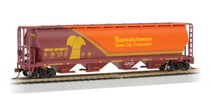 Bachmann ~ HO Scale ~ Saskatchewan - 4 Bay Cylindrical Grain Hopper ~ 19140