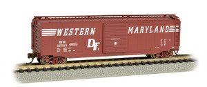 Bachmann ~ N Scale ~ Western Maryland - 50' Sliding Door Box Car ~ 19460