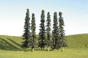 Bachmann ~ 3" - 4" Conifer Trees ~ 32103