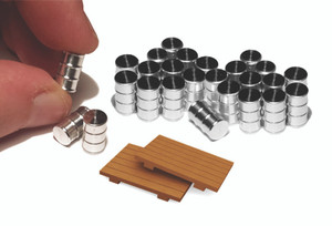 Bachmann ~ HO Scale ~ Oil Drums - Kit (24 per pack) ~ 39109