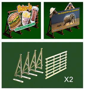 Bachmann ~ O Scale ~ Billboard Kit ~ 39111
