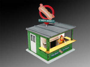 Bachmann ~ 1/32 Scale ~ Hot Dog Stand with Light And Rotating Banner Kit ~ 39204