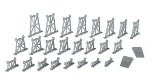 Bachmann ~ N Scale ~ 26 Piece Graduated Trestle Set ~ 42523