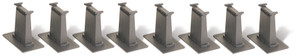 Bachmann ~ HO Scale ~ 8-Piece Tall Pier Set ~ 44472