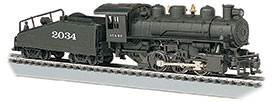 Bachmann ~ HO Scale ~ Santa Fe ATSF #2034 - USRA 0-6-0 W/ Smoke & Slope Tender ~ 50609