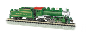 Bachmann ~ N Scale ~ Southern (Green) - Prairie 2-6-2 & Tender ~ 51572