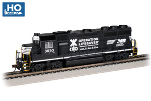 Bachmann ~ HO Scale ~ EMD - GP40 Norfolk Southern #3053 (Operation Lifesaver)~ 63535