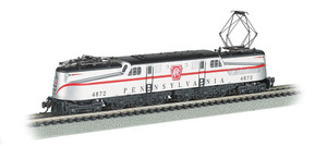 Bachmann ~ N Scale ~ GG1 Scale ~ PRR #4872 Silver w/ Red Stripe -DCC Sound ~ 65354
