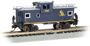 Bachmann ~ N Scale ~ Chesapeake & Ohio #3260 - 36' Wide-Vision Caboose ~ 70762