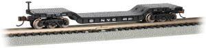 Bachmann ~ N Scale ~ 52' Center-Depressed Flat Car - NYC #498991 With No Load ~ 71390