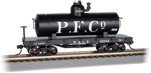 Bachmann ~ HO Scale ~ Tank Car - Old-Time - Wheeling Lake & Erie #12028 ~ 72107