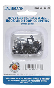 Bachmann ~ HO Scale ~ Hook And Loop Couplers ~ 78979