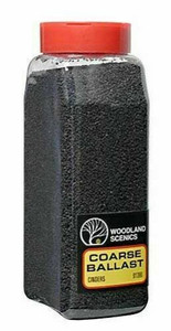 Woodland Scenics ~ Ballast ~ Cinders ~ Coarse ~ 32oz Shaker ~ B1390