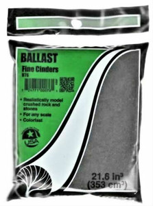 Woodland Scenics ~ Cinders ~ Fine ~ Ballast ~ Any Scale ~ B76