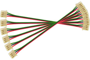 DCCconcepts ~ Alpha Switch Extension Leads ~ 6x 200mm ~ DCD-SE6.200