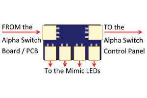DCCconcepts ~ Alpha to Mimic LED Adapters ~ DCD-SMA3