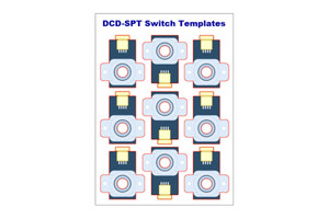 DCCconcepts ~ Alpha Switch Templates (Pack of 36) ~ DCD-SPT
