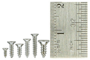 DCCconcepts ~ Countersunk Screw Set 8x Vials with 60 screws in each ~ DCS-CKset