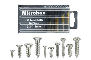 DCCconcepts ~ Mega Screw Set 16x 60 Vials (w/20 Drill Bit Set) ~ DCS-Mset
