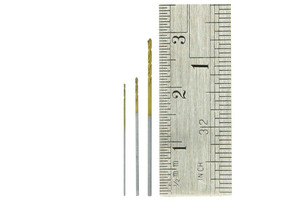 DCCconcepts ~ Drill Bits (Coated) 0.3/0.5/0.7mm (10 Each) ~ DCT-357
