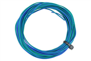 DCCconcepts ~ TWIN Wire Decoder Stranded 6m (32g) Green/Blue ~ DCW-32GBT