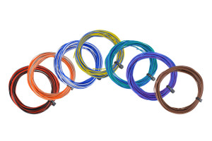 DCCconcepts ~ TWIN DCC Decoder Wire ~ Stranded 6m (32g) Assorted Pack ~ DCW-32TSET
