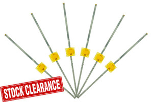 DCCconcepts ~ LED Mini Butterfly Type 6x 1.6mm (w/resistors) Prototype White ~ LED-PWM