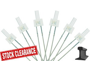 DCCconcepts ~ LED Tower Type 6x 2mm (w/resistors) Daylight White ~ LED-SWT