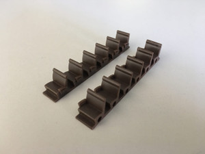 Rix Products ~ HO Scale ~ Coach Seats (Brown) ~ 541-4100