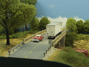 Rix Products ~ HO Scale ~ Highway Overpass Roadway 4 22 x 50 ~ 628-0106