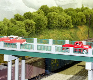 Rix Products ~ HO Scale ~ Wrought Iron 50' Highway Overpass (Only) ~ 628-0121