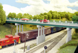 Rix Products ~ HO Scale ~ Wrought Iron 150' Highway Overpass w/piers ~ 628-0123