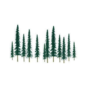 JTT Scenery Products ~ N Scale ~ Super Scenic Trees: Conifer 2" to 4" ~ 0592010
