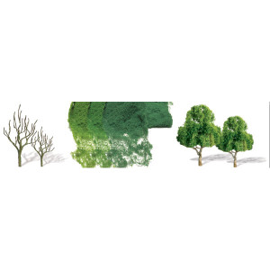 JTT Scenery Products ~HO Scale ~ Professional Trees: Deciduous 2.5" - 4" ~ 0592022