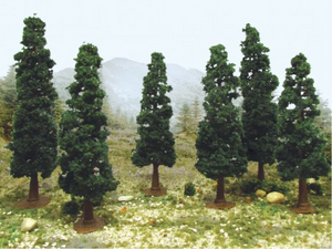 JTT Scenery Products ~ Super Scenic Trees: Conifer 5.5"-6", 6/pk ~ 0592135