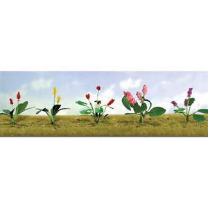 JTT Scenery Products ~ O scale ~ Flower Plants Assortment 3, 10/PK~ 0595562