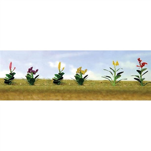 JTT Scenery Products ~ O scale ~ Flower Plants Assortment 4, 10/PK~ 0595564