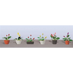 JTT Scenery Products ~ HO scale ~ Flower Plants Potted Assortment 3 ~ 0595569