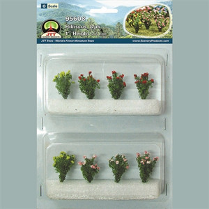 JTT Scenery Products ~ O Scale ~ HIBISCUS, 8/pk ~ 0595608