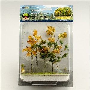 JTT Scenery Products ~ O Scale ~ Woods Edge Trees Fall Mixed, 4"- 5.5" ~ 0595624