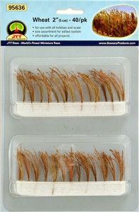 JTT Scenery Products ~ O Scale ~ Wheat, 40/pk ~ 0595636