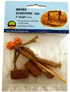 JTT Scenery Products ~ All Scales ~ Scarecrow With Hay Bales ~ 0595723