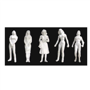 JTT Scenery Products ~ O Scale ~ FIGURES Female, 1/4"=1'-0" 1:48, White ~ 0597107