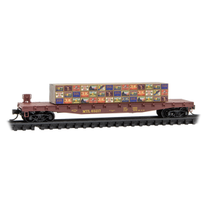 Micro Trains ~ N Scale ~ 50' Flat Car ~ MT&L RR ~ 04550490