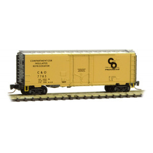 Micro Trains ~ Z Scale ~ 40’ Chesapeake & Ohio Box Car Rd#7783 ~ 50200441