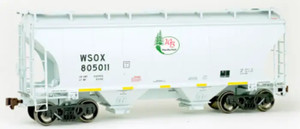 American Limited Models ~ HO Scale ~ Trinity WSOX 2 Bay Hopper 805088 ~ 2053