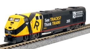 Kato ~ N Scale ~ GE P42 ~ Amtrak Operation Lifesaver ~ #203 ~ DCC Ready ~176-6039
