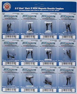 Bachmann ~ HO Scale ~ EZ Mate Mark II NEM Coupler Center Shank Medium ~ 12 Pack ~ 78035-12